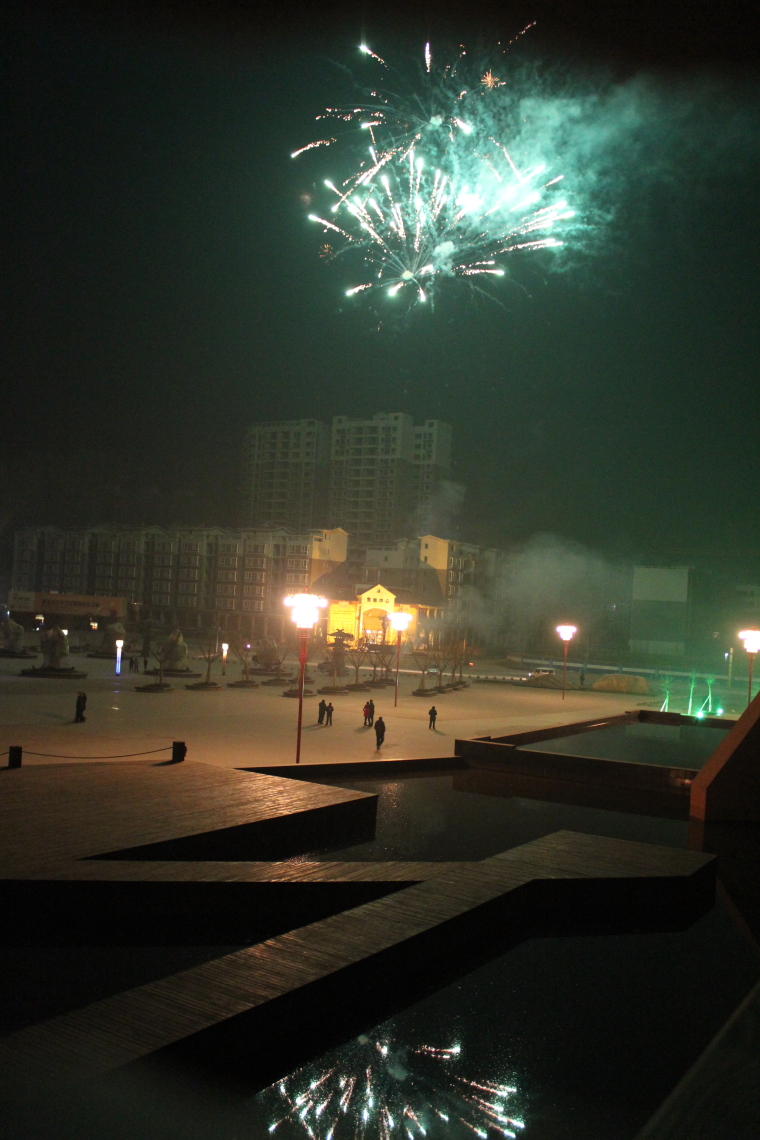  2011元宵节 ,焰火下的蓬安不夜城