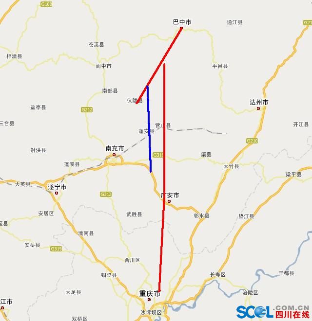 巴中至广安(川渝界)高速公路环境影响评价公示(第二次)