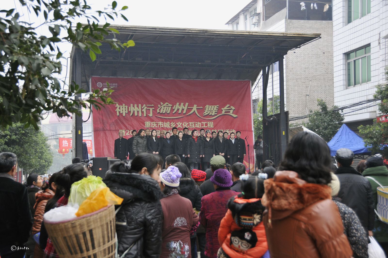 重庆市川剧院2012元旦春节送文化下乡万州区演出摄影纪实图片