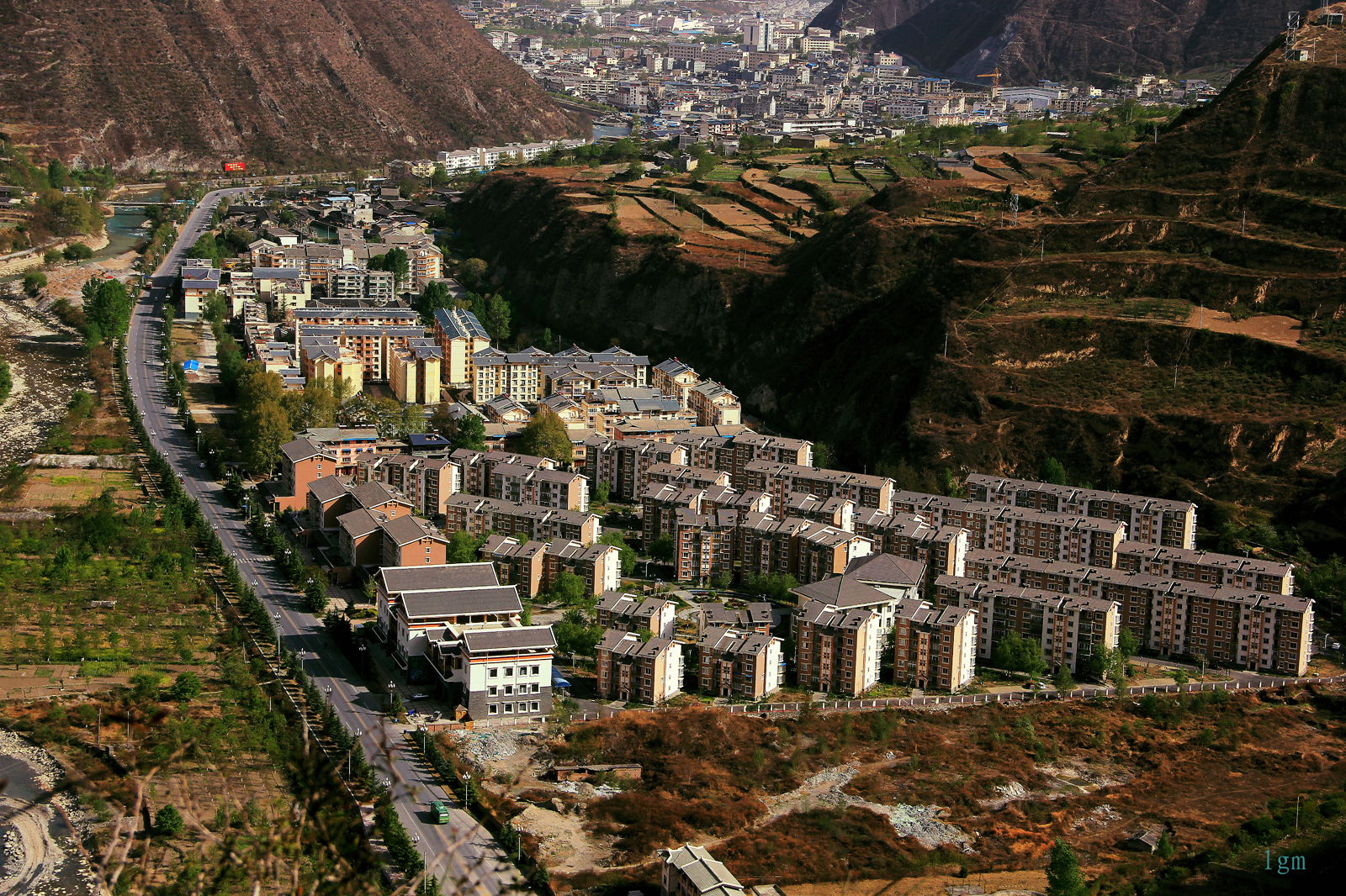 观九寨沟县城全景