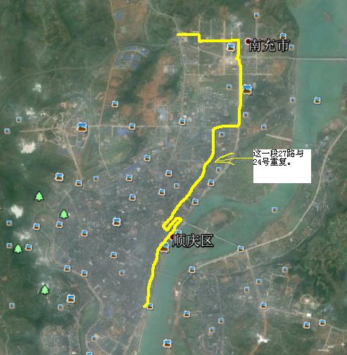 27 路公交 太绕,与 24路线路 重复得太多!-南充论
