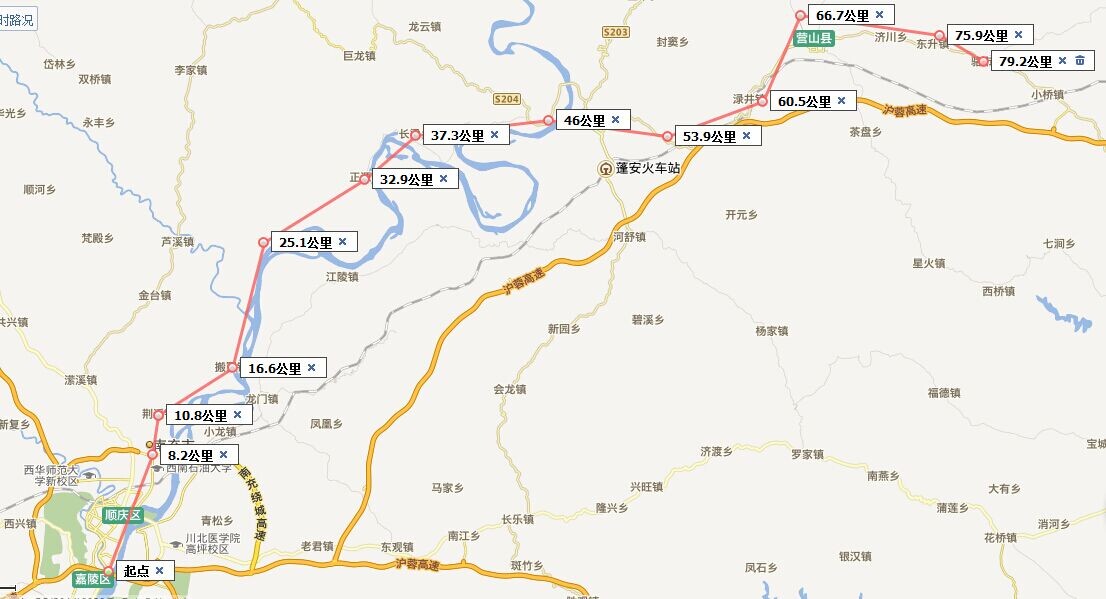 南充市顺(庆)蓬(安)营(山)一级公路2016年建成