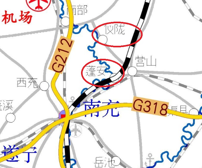 四川省政府正式发布规划图,汉巴渝铁路,营山政府可得加把劲了
