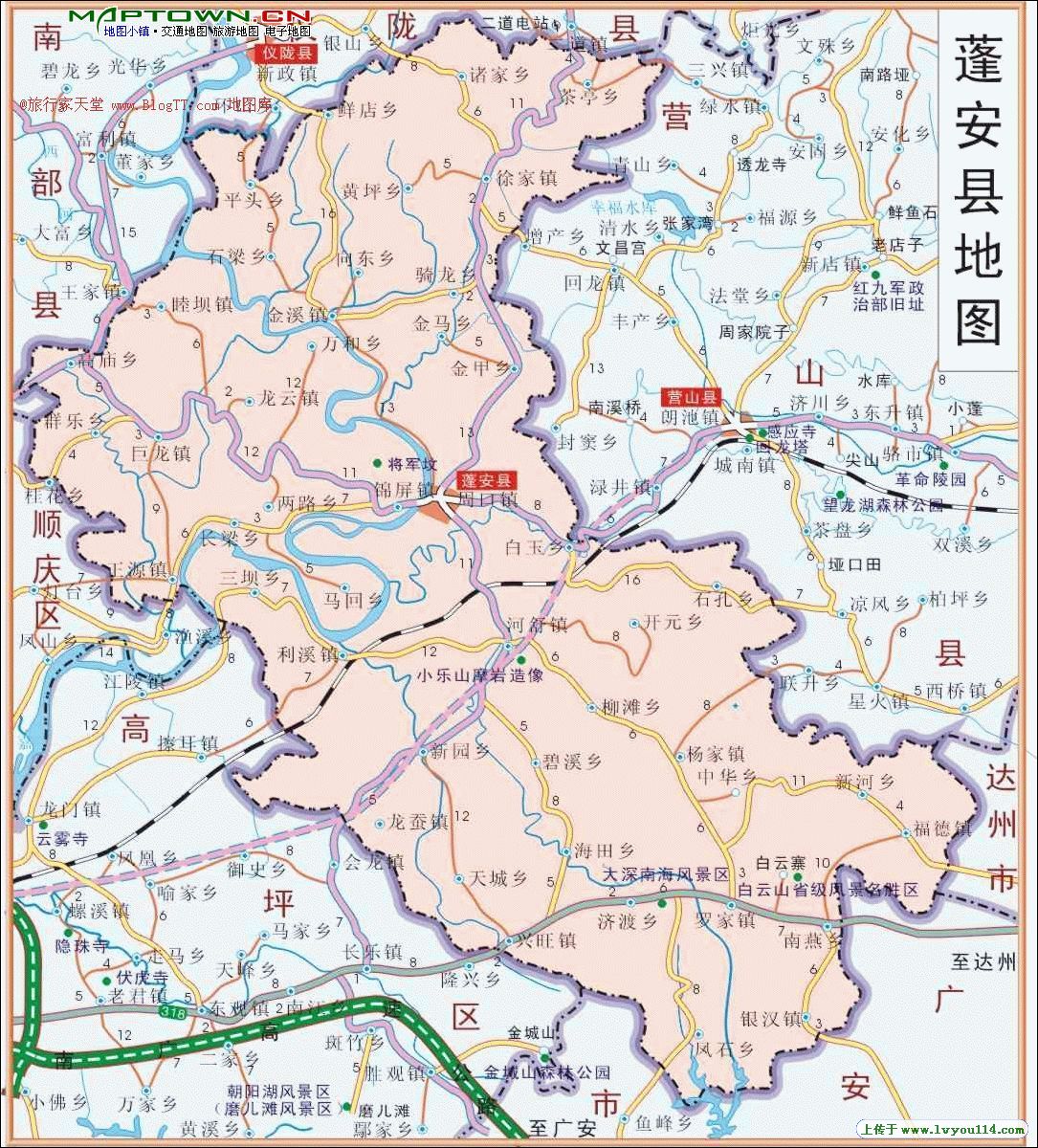 【给蓬安交通局和县政府关于省道国道过境县城周边地区争取法定"分桥