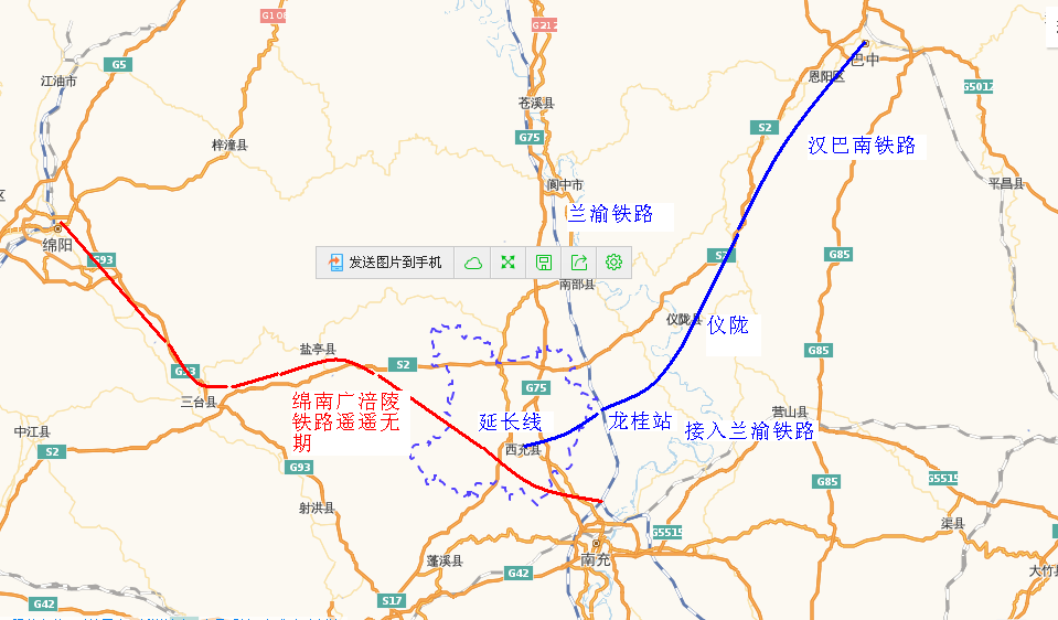 争取汉巴南铁路过境西充设站