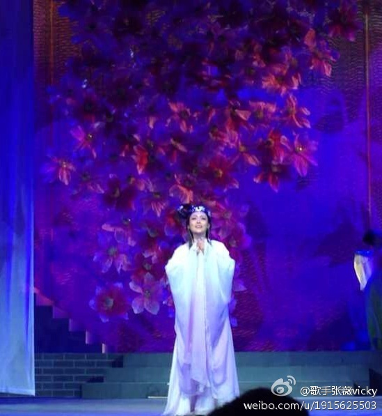 蓬安美女张薇在大型原创民族音乐剧《曹雪芹》高清美女明星-图片