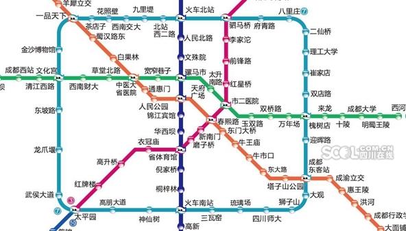成都地铁7号线车站首次亮相 主题为"春夏秋冬"