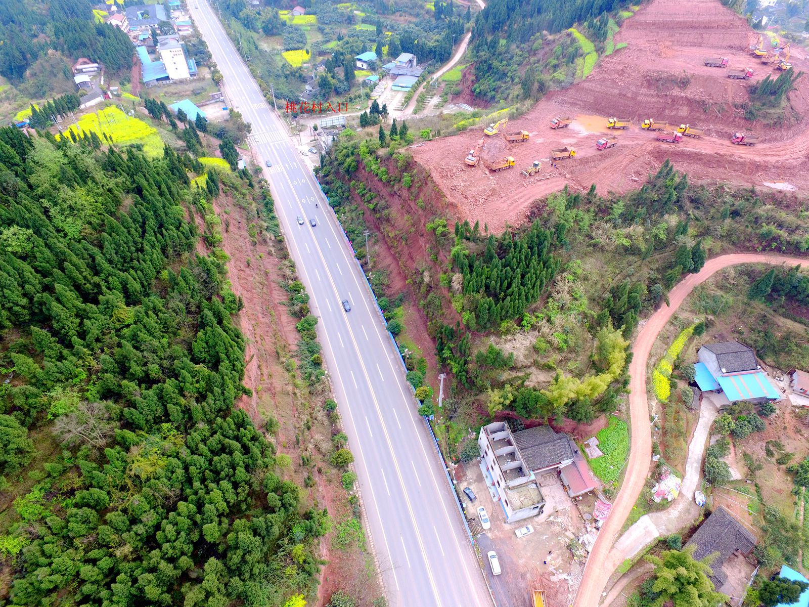 顺蓬营一级公路蓬安段建设提速,将建三桥