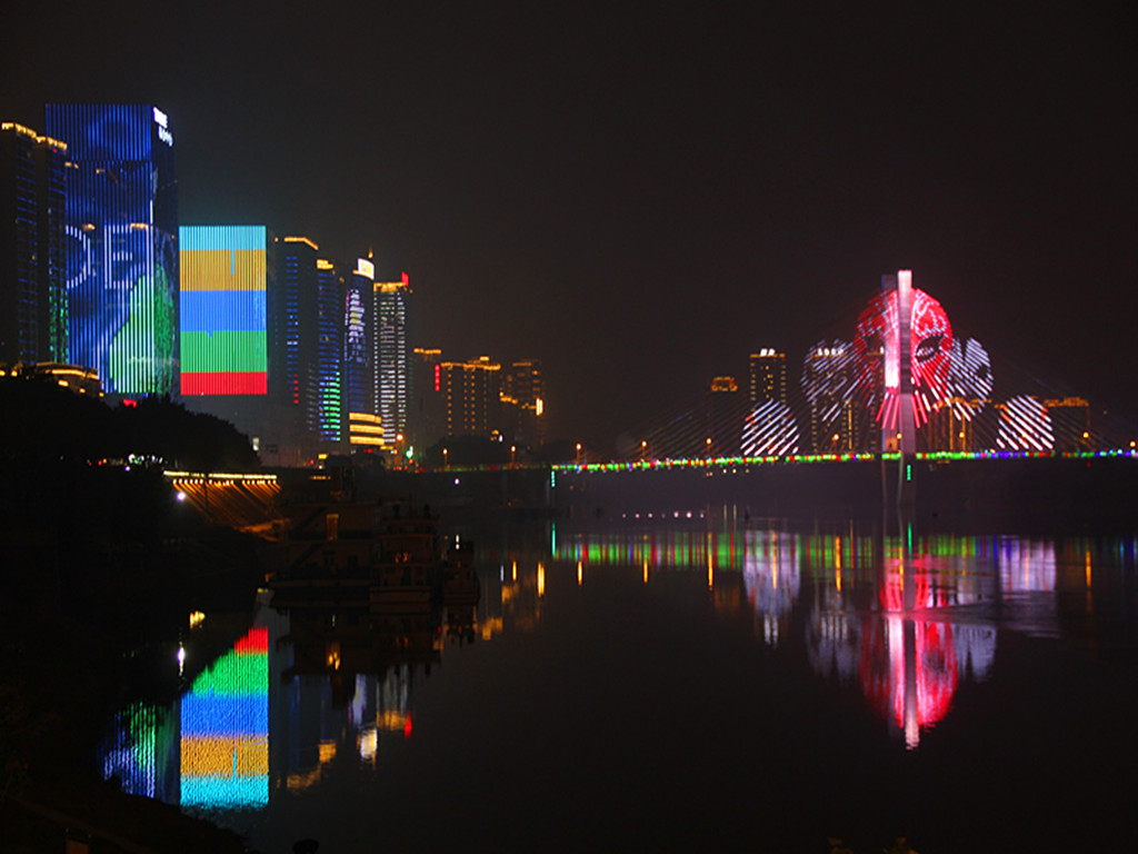 ***南充夜景亮相***