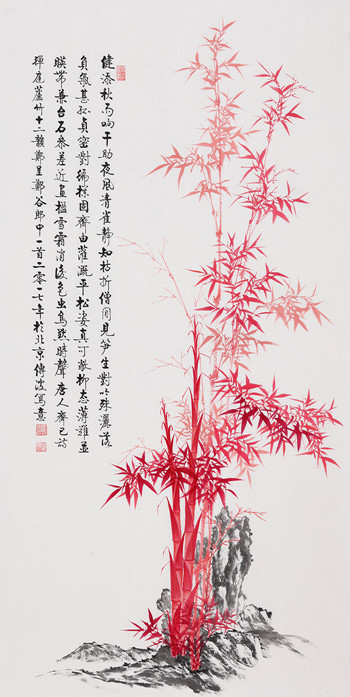 李传波红竹画作品赏析,原来红竹画是这么来的