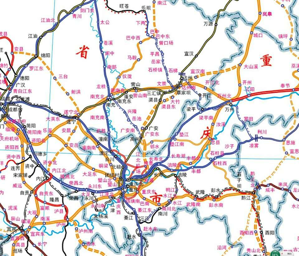 四川高铁建设追赶贵州省