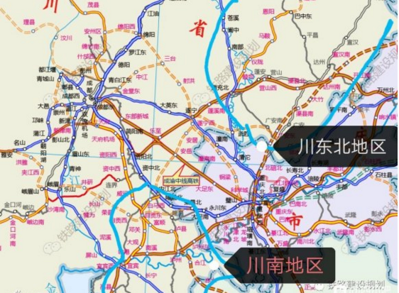 四川高铁网规划川南为什么比川东北密集