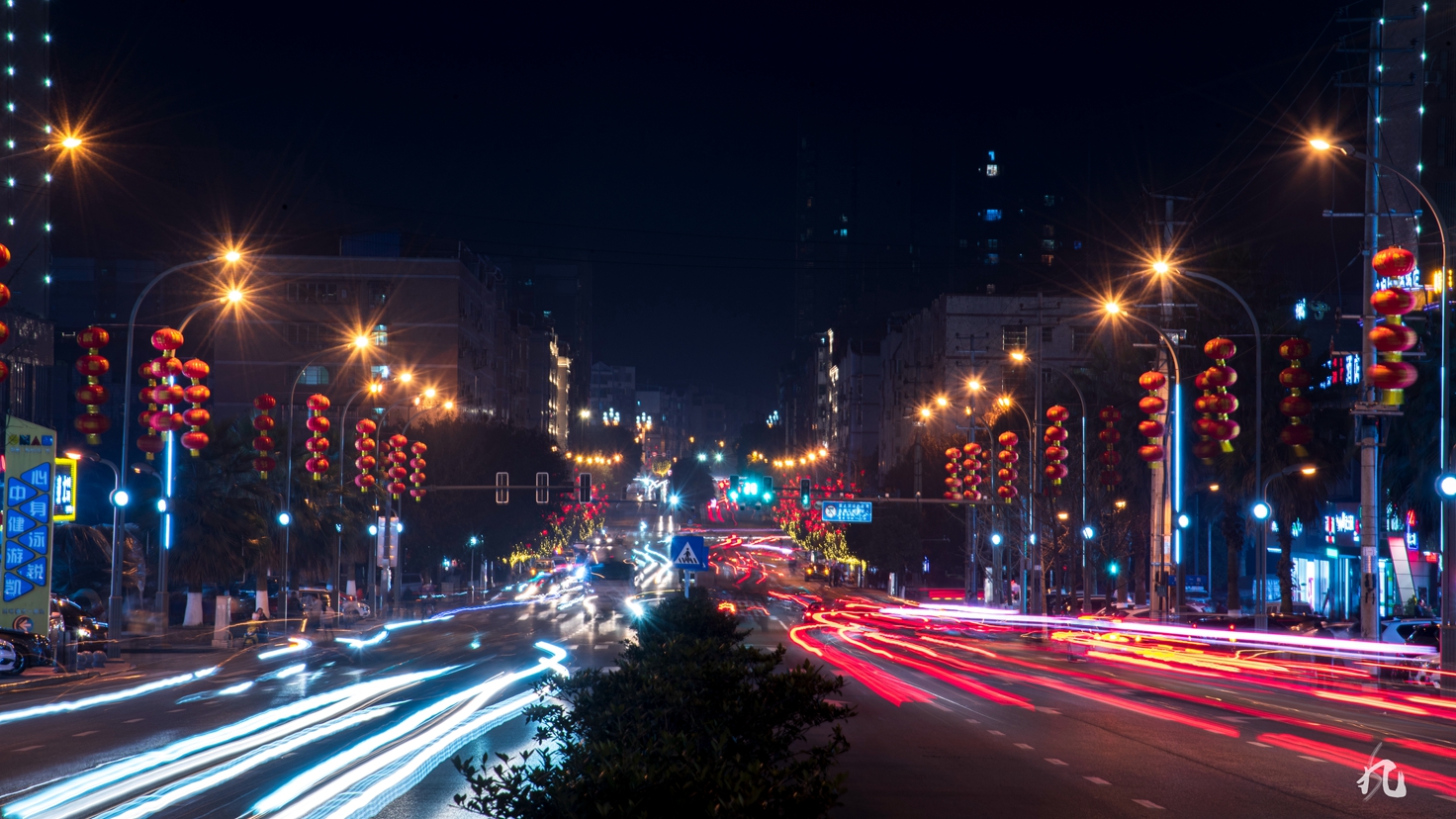 记在2021年春节前的营山夜景!