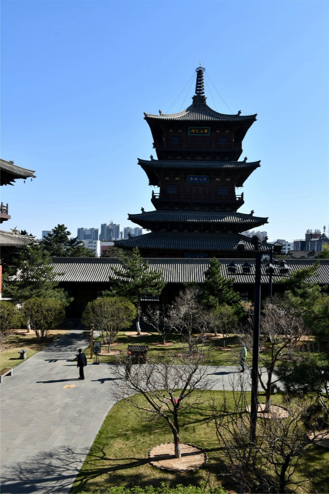 游览上华严寺,大同九龙壁,应县木塔,代县古楼