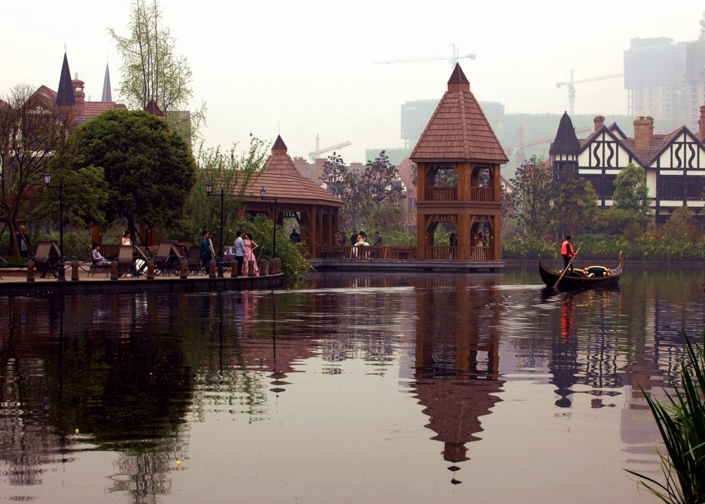 华阳南湖风景及小品