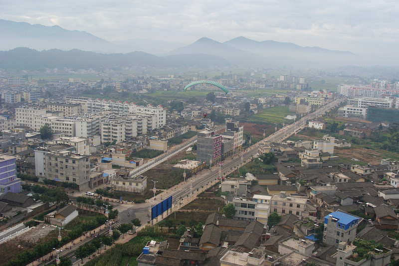 商飞航空摄影鸟瞰四川会理首届石榴节主会场