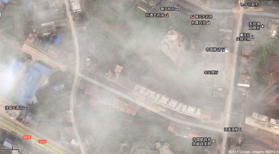 谷歌卫星地图高清晰的多扶镇最新地图-最新出