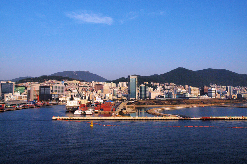 韩国釜山港风光