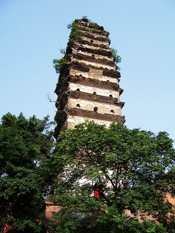 国家文保单位金堂淮口瑞光塔