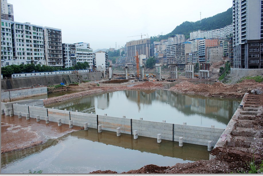 见证廊桥拦水坝蓄水,山水园林城将成