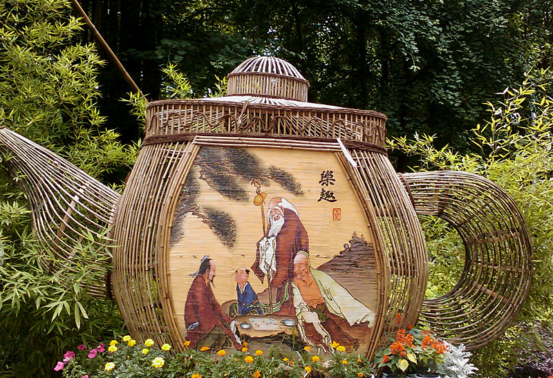 望江公园举办《第十九届竹文化节》之一:盆景