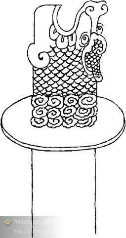 2.老二睚眦(yá zì),嗜杀喜斗,刻镂于刀环,剑柄吞口