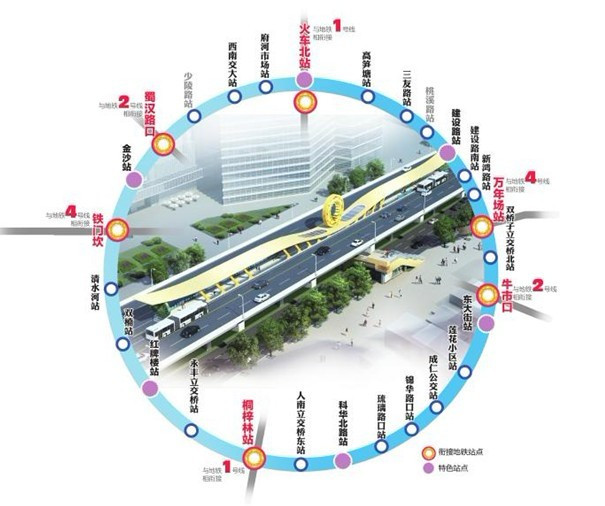 尝鲜成都新二环brt公交:60分钟跑完一圈