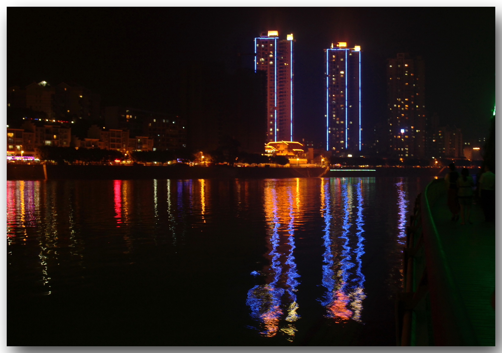 内江-沱江夜景-麻辣摄影-麻辣社区