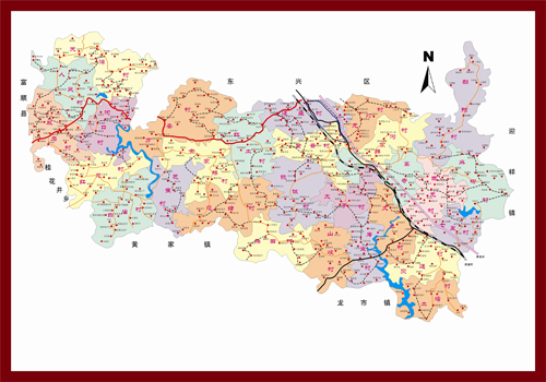 四川省隆昌县双凤镇地图