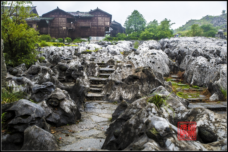 兴文石海悬棺图片