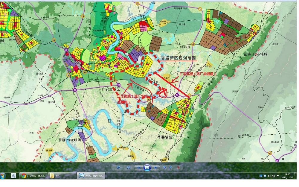 广安三环规划图图片