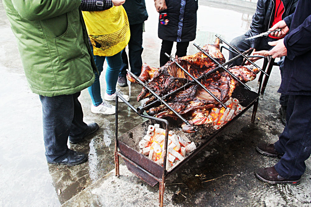 好香的烤野猪儿