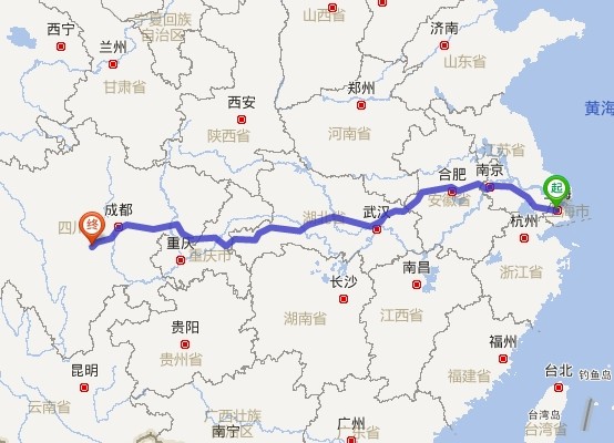 曬出你的春節回家路線圖----路程的遙遠您扛得住嗎?