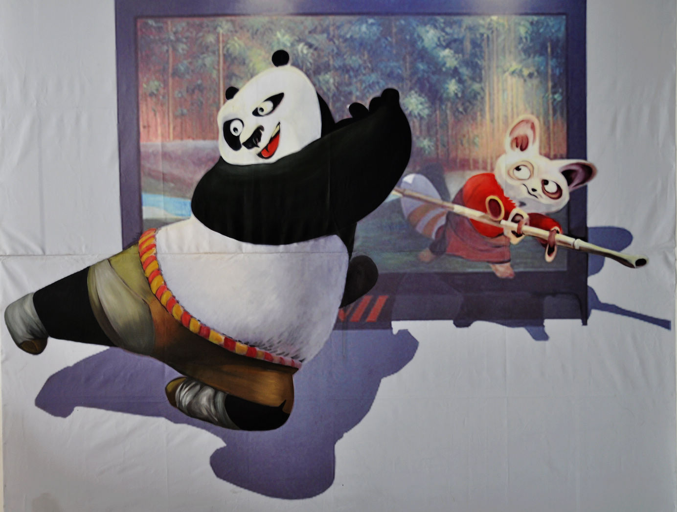 神奇的3d画8功夫熊猫