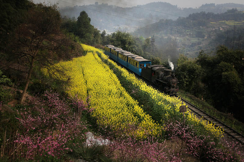 桃源美景菜子壩(嘉陽小火車)