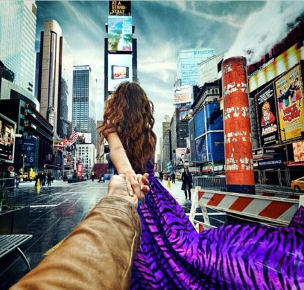 【美图】牵男友环游世界,背影女神嫁了!