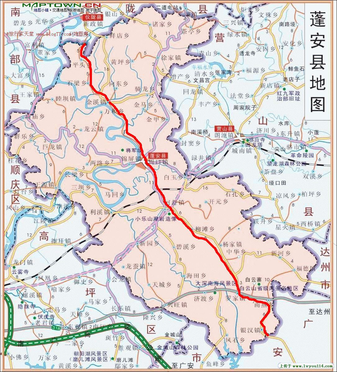 四川蓬安公路最新规划图片