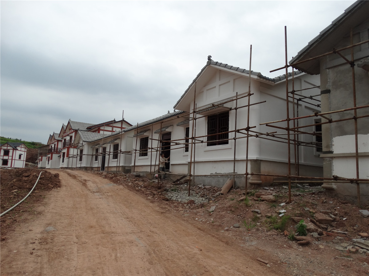 组图简介:西充县莲池镇新农村建设示范工程"灵宝宫综合体"