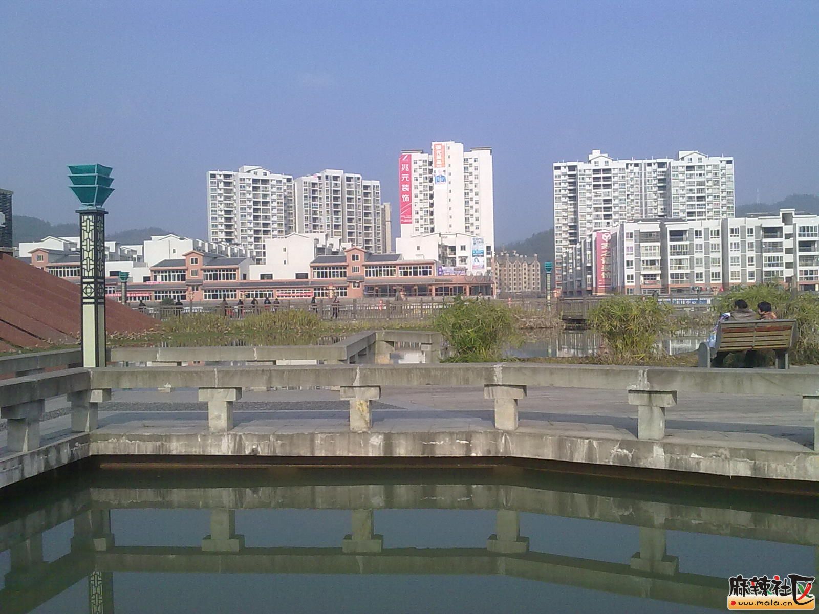 【影像蓬安】网友作品:相如文化广场(水天一色)