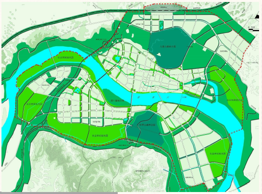 洪雅县江南新城规划图图片