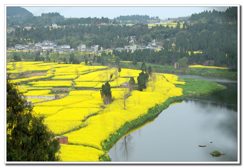 罗江蟠龙镇一路风光