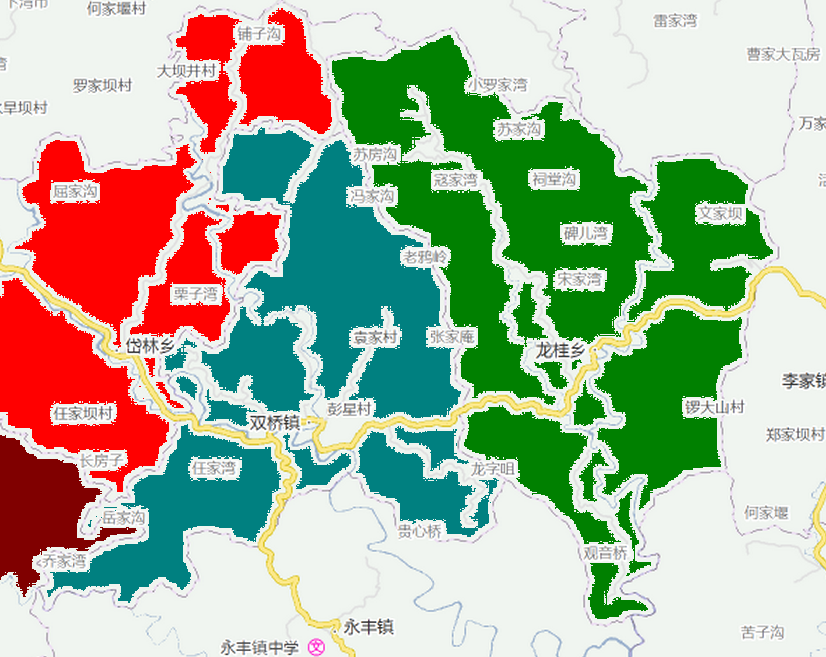 西充县县城地图图片