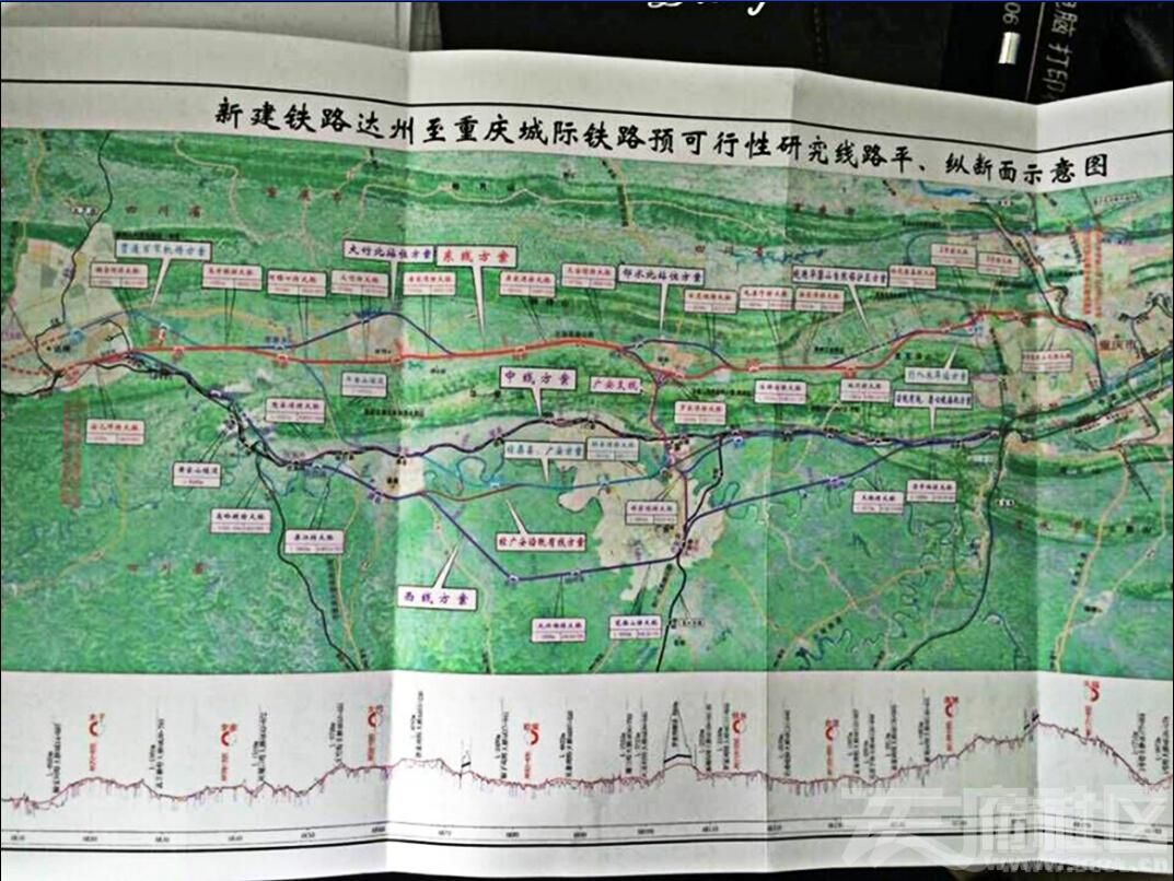 达渝铁路邻水段规划图图片