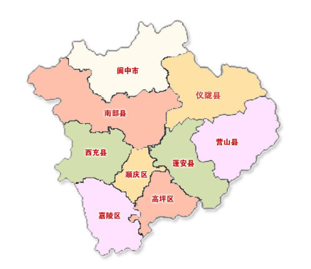 痴人说梦:2115年,南充行政重新调整.大胆假设蓬安不存 .
