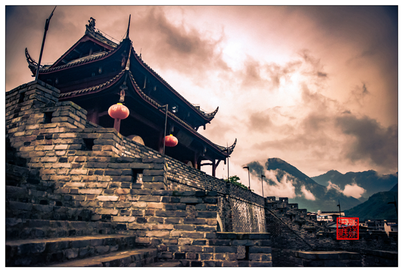 清溪云集古城楼