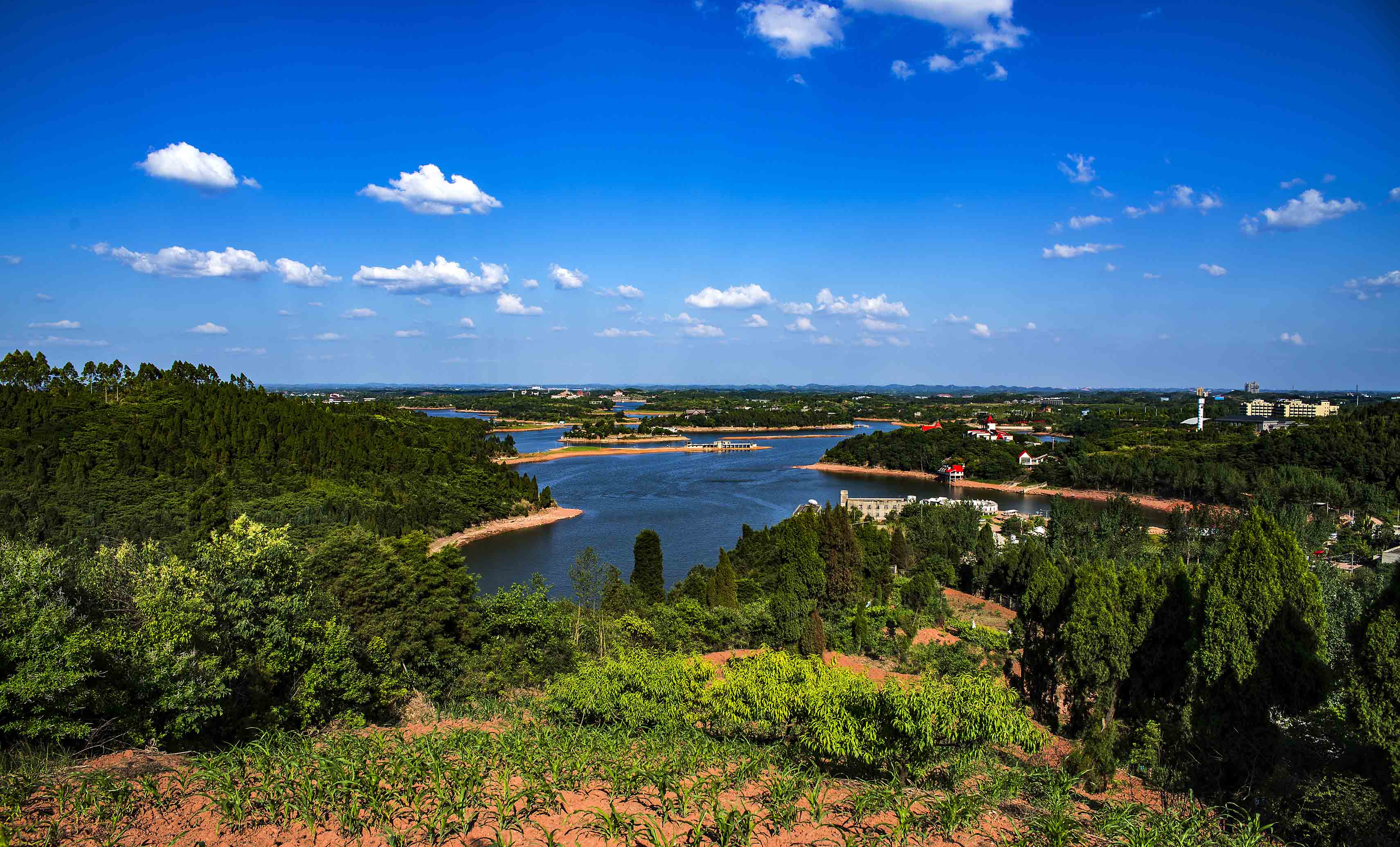 龙泉湖湿地公园多大图片