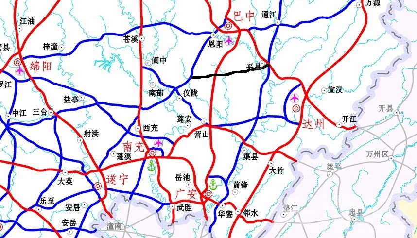 仪陇观紫新公路规划图片