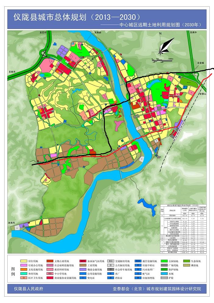 仪陇县城规划2030图图片