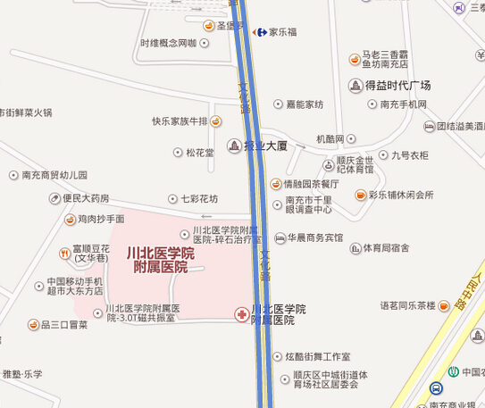 川北医学院地图图片