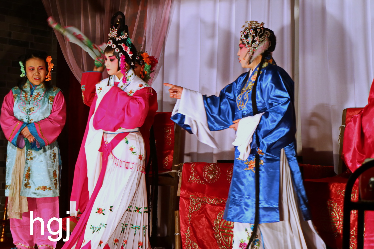 三花剧团演出《御河桥》剧照男旦胡联华演小生(一-中国川剧-麻辣社区